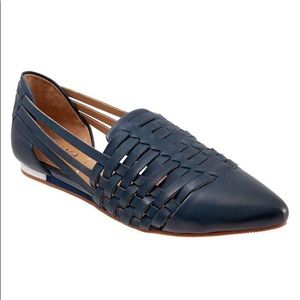 Sava Lola Woven Flat navy blue